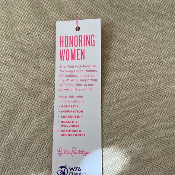 Lilly Pulitzer Adjustable Visor "It's a Match, Holding Court" - NWT - Picture 7 of 8